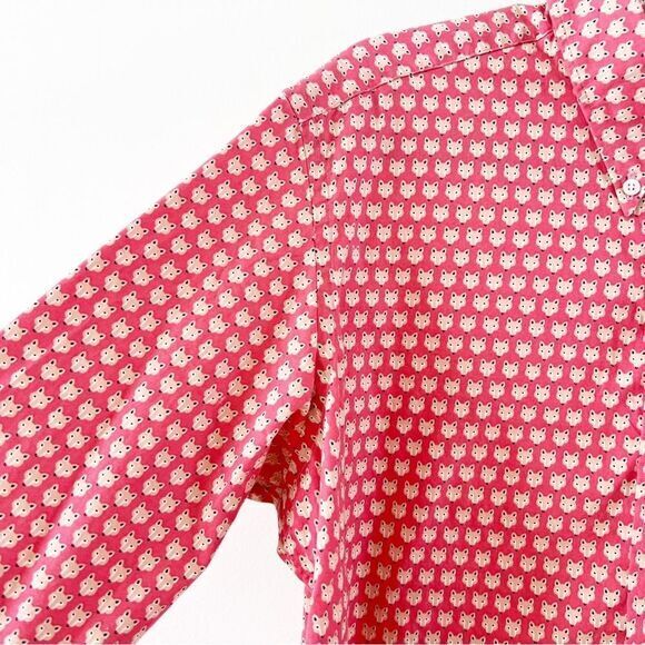 Wolf Vs Goat WvG Monkey Arms Men’s L Button Down Shirt AOP Fox Print Size Large - Picture 9 of 9